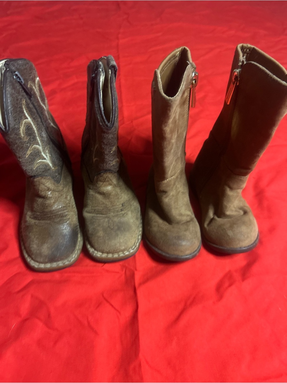 Kids Suede Brown Boots - Comfortable Brown Kids Footwear